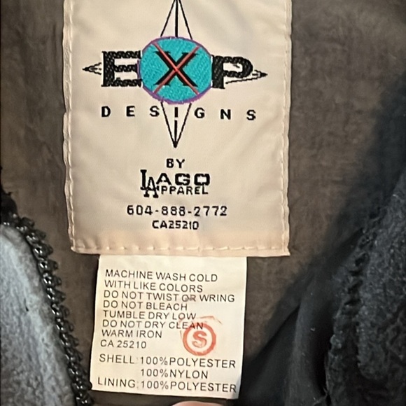 EXP DESIGNS BY LAGO APPAREL WHISTLER BLACKCOMB FLEECE 1/4 ZIP PULLOVER - Size S - Picture 5 of 8